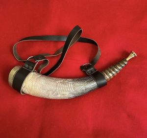 Cuerno de buey Real pulido de la mejor calidad, estilo Animal, cuerno para beber, Funda de cuero tallada, decoración nórdica para el hogar, artesanías naturales indias - Product Image 1