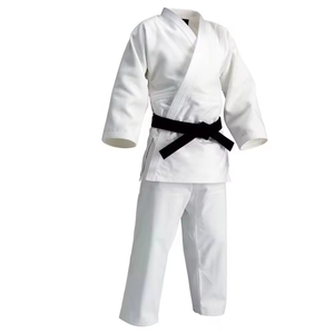 Kimono de Jiu Jitsu Unisex de Algodón, Traje de Karate Kata, Opción de Logotipo Negro Personalizado, Material de Lona para Entrenamiento y Juegos de Artes Marciales - Product Image 6
