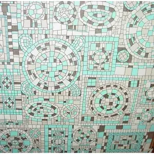 Lot de 72 carrés de papier peint vintage pré-collés danois moderne pour bordure-Panneaux muraux et planches - Product Image 1