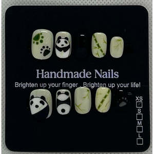 Adesivi per unghie con panda e bambù in formato XS - Product Image 1