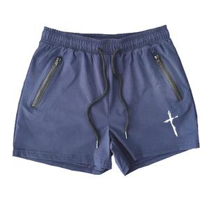 Short de plage à impression personnalisée pour hommes, short d'été à séchage rapide avec poches latérales à double fermeture éclair, short de course à pied pour entraînement de basket-ball et de gymnastique - Product Image 4