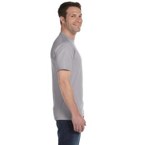 T-shirt personnalisé à manches courtes 100% coton pour hommes du Bangladesh, de haute qualité et pas cher, couleur unie, coupe ajustée, col rond imprimé - Product Image 4