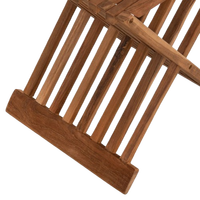 Table basse pliante en teck traditionnel, écologique, imperméable, table d'appoint extérieure légère, table de bistrot pour patio, mobilier de maison