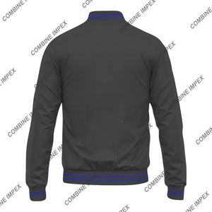 เสื้อแจ็กเก็ตบอมเบอร์ผ้าแคนวาสสำหรับผู้ชายผ้าซาตินปักโลโก้ได้สำหรับฤดูหนาวกันลมกลับด้านได้สไตล์ทางการ - Product Image 2