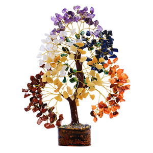 หินคริสตัสรูปต้นไม้แห่งชีวิตหินอัญมณี300ต้นไม้คริสตัล7จักระสำหรับตกแต่งต้นไม้ - Product Image 1