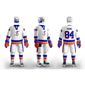 ชุดเครื่องแบบฮ็อกกี้น้ำแข็งแบบมืออาชีพชุดเล่นเกมดีไซน์ตามสั่งสำหรับทีมสโมสรนักศึกษา - Product Image 1