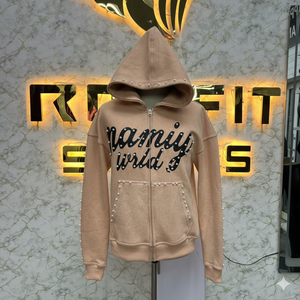 Etiqueta privada logotipo personalizado más demandado Sudadera con capucha con cremallera Puff Impreso hecho en fábrica precio barato sudaderas con capucha para hombres - Product Image 6