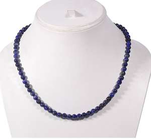 Classy Lapis Smooth Ball <b>Beads</b> <b>Necklace</b> Handmade Alexandrite Birthstone <b>Necklace</b> - Product Image 2