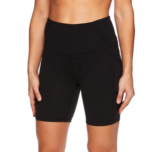 Pantalones cortos de yoga transpirables sólidos sin costuras para mujer Cintura media Abdominal Peach Hip Lift Fitness Sujetador deportivo con cinturón - Product Image 1