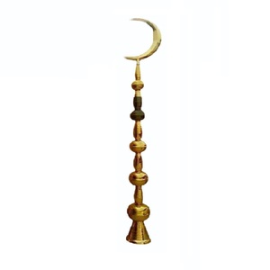 Minaretes de latón hechos a mano de alta calidad, artesanías árabes de estilo religioso con decoración hermosa de Metal con acabado pulido - Product Image 1