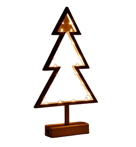 Top Vente Poudre Enduit Décoratif Sculpture Festival Décoration Arbre De Noël pour La Maison & Cadeaux Led Éclairage Figurine En Métal - Product Image 1