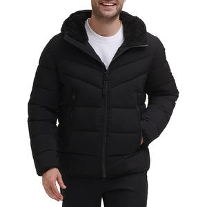 Sweat à capuche chaud et surdimensionné Veste pour homme Vêtements d'extérieur classiques de couleur unie Sweat à capuche d'hiver à la mode pour un usage quotidien - Product Image 1