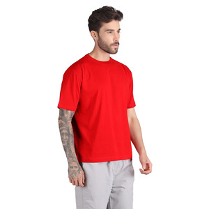 T-shirt décontracté à manches courtes en coton 100% écologique, coupe oversize, séchage rapide, personnalisable et coloré, de haute qualité - Product Image 3