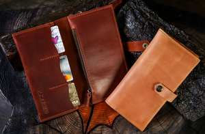 Venta caliente de cuero genuino antirrobo Vintage monedero cartera cubierta logotipo personalizado fábrica al por mayor nueva moda de lujo señoras largas - Product Image 5