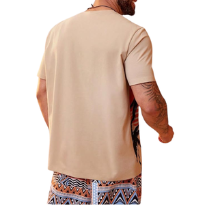 เสื้อยืดลำลองคอกลมสำหรับผู้ชายเสื้อยืดพิมพ์ลายโลโก้ตามสั่งสำหรับผู้ชาย - Product Image 3