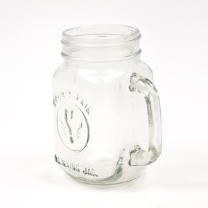Cadeau d'affaires Tasse en verre et tasse en verre pour la maison Bocaux en verre de 500ml, avec poignées et logos personnalisables, pour les réunions et les gifis - Product Image 6