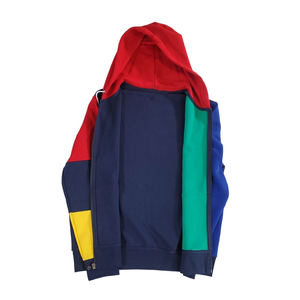 เสื้อมีฮู้ดลายปิดแบบมีซิปมีฮู้ดหลากสีสำหรับเด็กผู้ชายและมีกระเป๋า - Product Image 3