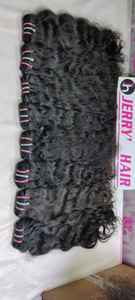 Vente en gros d'extensions de cheveux humains vierges droites crépues alignées sur les cuticules cheveux indiens bruts étirés simples extension de cheveux de donneur - Product Image 4