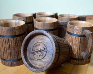 Tasse en bois à boire Viking Design animal religieux écologique de haute qualité naturelle - Product Image 2