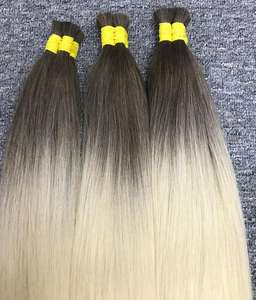 Extensiones de cabello humano liso natural Rubio mezclado, 100g, trama doble, la mejor calidad, venta al por mayor, los mejores vendedores - Product Image 5