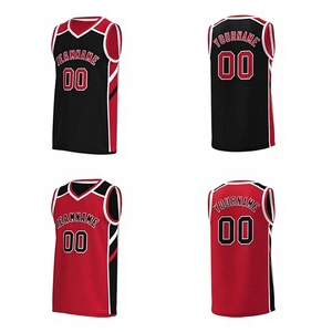 Uniforme de basketball et de baseball pour adultes 100% polyester, design personnalisé, motif 3D sur le devant, sublimation, manches courtes, en stock - Product Image 1