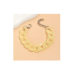 Pulsera de mano de resina al por mayor pulsera de resina cadena de color pulsera personalizada para tamaño personalizado precio barato venta caliente - Product Image 3