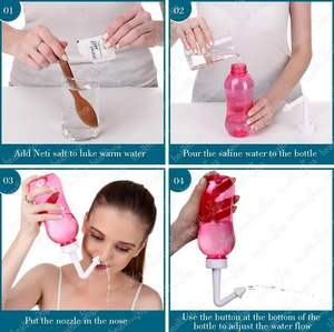 HealthAndYoga 300ml Neti Pot Squeeze botella a prueba de fugas suave al tacto apretar NETI secado rápido del proveedor de la India al mejor precio - Product Image 5