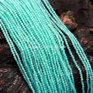 Vente chaude 13 pouces vert Amazonite Micro perles en vrac à facettes pierre précieuse naturelle pour la conception de bijoux en gros - Product Image 3