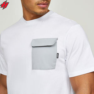 Ensemble de t-shirts en maille respirante et légère pour l'été nouvel arrivage de t-shirts avec logo réfléchissant personnalisé pour hommes - Product Image 5