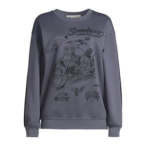 เสื้อสเวตเตอร์คอกลมพิมพ์ลายสำหรับผู้หญิงเสื้อสเวตเชิ้ตลำลองดีไซน์สั่งตัดตามขนาดพลัสไซส์ของ2025 - Product Image 1