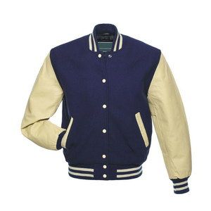 High Quality Custom Logo Men Letterman Jackets with Stand Collar Front Position - Product Image 4