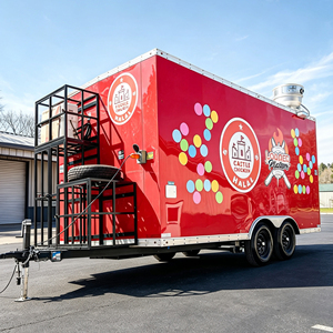 Camión <span class=keywords><strong>de</strong></span> Comida Rápida y Restaurante Móvil Totalmente Equipados, Carrito para Venta Ambulante <span class=keywords><strong>de</strong></span> Helados, Café, Té <span class=keywords><strong>de</strong></span> Burbujas, Hamburguesas, Pizza y Palomitas - Product Image 1