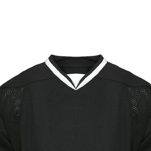 Maillot de hockey sur glace pour hommes en gros uniforme sportif pour adultes avec logo personnalisé uniforme de hockey sublimé uni et respirant de grande taille sur le devant - Product Image 3