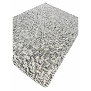 พรมจาไพร US-Abrash สีน้ำเงิน ลายเรียบ ทอจากขนสัตว์และใยวิสโคส ลายเรขาคณิต รุ่น ADWV-13047 สำหรับใช้ในบ้าน - Product Image 2