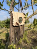 Sac à main femme daim cuir frange cheveux sur cache sac à main élégant cuir Boho Vintage frange gland sacs