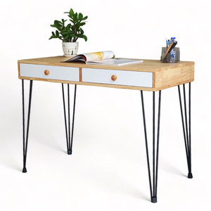 Modern <b>Computer</b> <b>Desk</b> with Hairpin Legs 100x50cm 5 Drawers BD68106 - Product Image 1