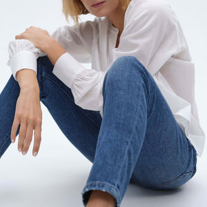 Pantalones Vaqueros Casuales de Algodón para Mujer, Todas las Tallas, Diseño Moderno, Transpirables, Servicio OEM para Adultos, Invierno - Product Image 6