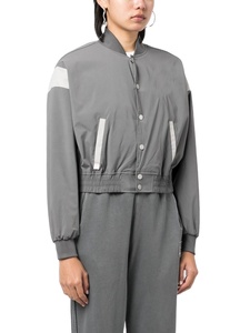 Chaqueta universitaria de satén de seda personalizada de alta calidad, chaqueta universitaria de satén con forro personalizado de moda informal para mujer, chaqueta de béisbol de invierno con letras - Product Image 3