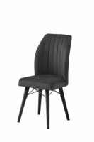 Ensemble de chaises de salle à manger de luxe moderne, panneaux de particules et pieds en bois, 6 places, garantie 1 an - Best Seller, prix économique