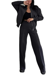 เสื้อฮู้ดกางเกง2ชิ้นแบบสวมหัวคลาสสิกสำหรับฤดูใบไม้ร่วงและฤดูใบไม้ผลิชุดวอร์ม2ชิ้นสำหรับเด็กชายหญิงผ้า100% ทึบลำลองผ้ายืดหยุ่นได้ - Product Image 3