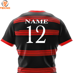 Uniforme Rugby 2025 de haute qualité à bas prix respirant séchage rapide Logo personnalisé manches courtes sublimation uniforme Rugby OEM - Product Image 2