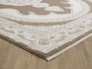 พรมตุรกีหรูหรา ผลิตด้วยเครื่องจักร รุ่นคราวน์เอลวิน สีเบจ สำหรับห้องนั่งเล่นระดับพรีเมียม จากผู้ผลิตในกาเซียเตป - Product Image 3