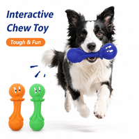 Jouet pour chien en caoutchouc naturel en gros, forme pieuvre, silencieux, pour mâcher et nettoyer les dents, pour chiens agressifs de grande race, équipement d'enrichissement silencieux
