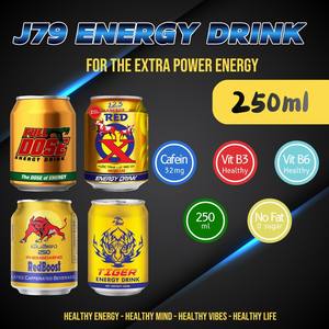 เครื่องดื่มชูกำลังเครื่องดื่มอัดลม250มล. 24กระป๋องต่อกล่องสามารถใส่วิตามินปราศจากน้ำตาล OEM ODM ฉลากส่วนตัวตัวอย่างฟรีจากเวียดนาม - Product Image 3