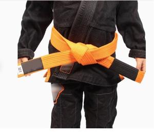 Couleur unie Logo personnalisé 100% coton 220g léger adulte uniforme broderie BJJ ceintures pour les MS-BB-04 d'entraînement d'arts martiaux - Product Image 6