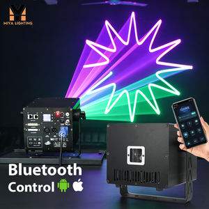 Projecteur laser <span class=keywords><strong>de</strong></span> scène pour DJ, MY-C1-703A, 3 watts, application iOS et Android, édition à distance, 3W RGB ILDA DMX - Product Image 1