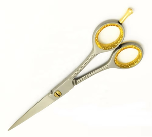 Nouvelle coupe de cheveux 5.5 pouces Extra Sharp Premium disponible en ciseaux de coiffeur multicolores avec logo personnalisé - Product Image 5