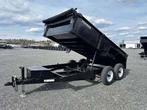 Heavy Duty Dump <b>Trailer</b> Dual Axle Tandem <b>Trailer</b> Tipper for <b>Farm</b> Construction Sand and Gravel Transport Dump <b>Trailer</b> for Sale - Product Image 4