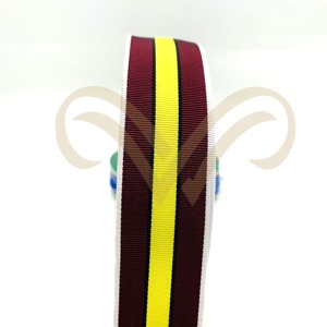 Custom Moire Medal <b>Ribbon</b> Premium Watermark <b>Silk</b> <b>Ribbons</b> for Casual & Classical Style Ceremonial Awards Regalia & Decorations - Product Image 2