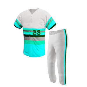 Maillot de baseball bon marché en gros et vêtements de sport uniformes 100% coton polyester impression par sublimation uniformes de baseball avec logo personnalisé - Product Image 1